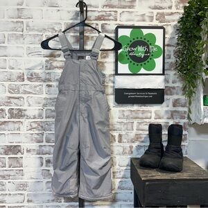 Gerry Weber Kids Gray Snow Overalls 3T